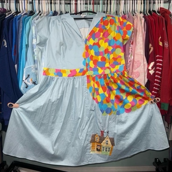 Disney parks Pixar Up! Carl house balloons dress shop dress 3X